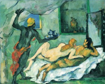 Paul Cezanne Painting - Tarde en Nápoles Paul Cezanne